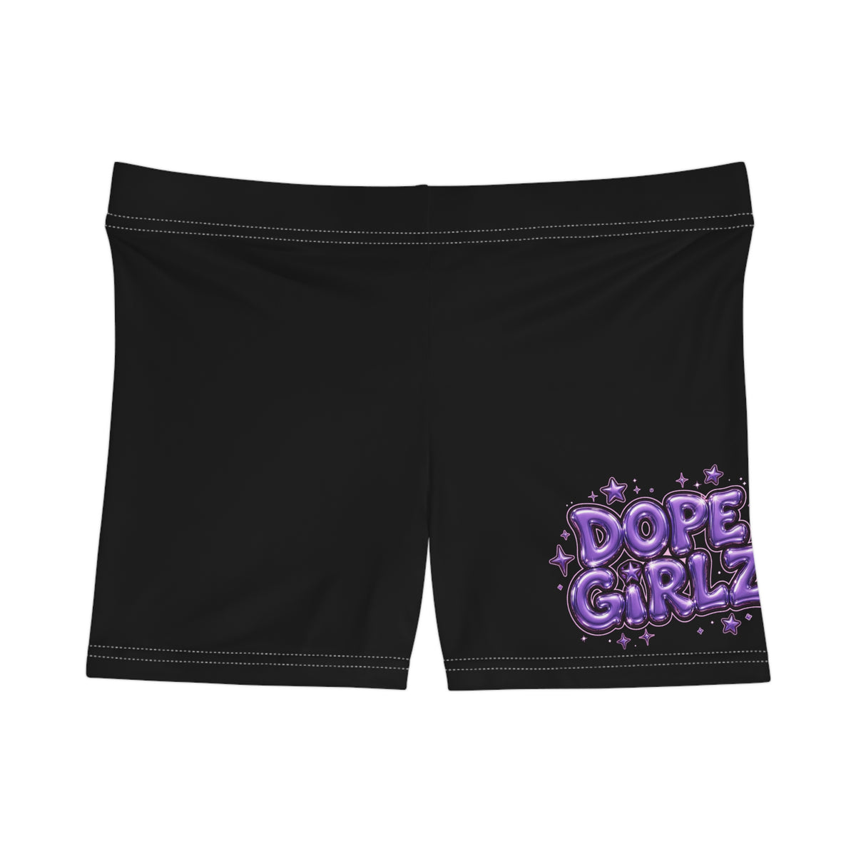 Dope Girlz Shorts — Black Women’s Graphic Activewear