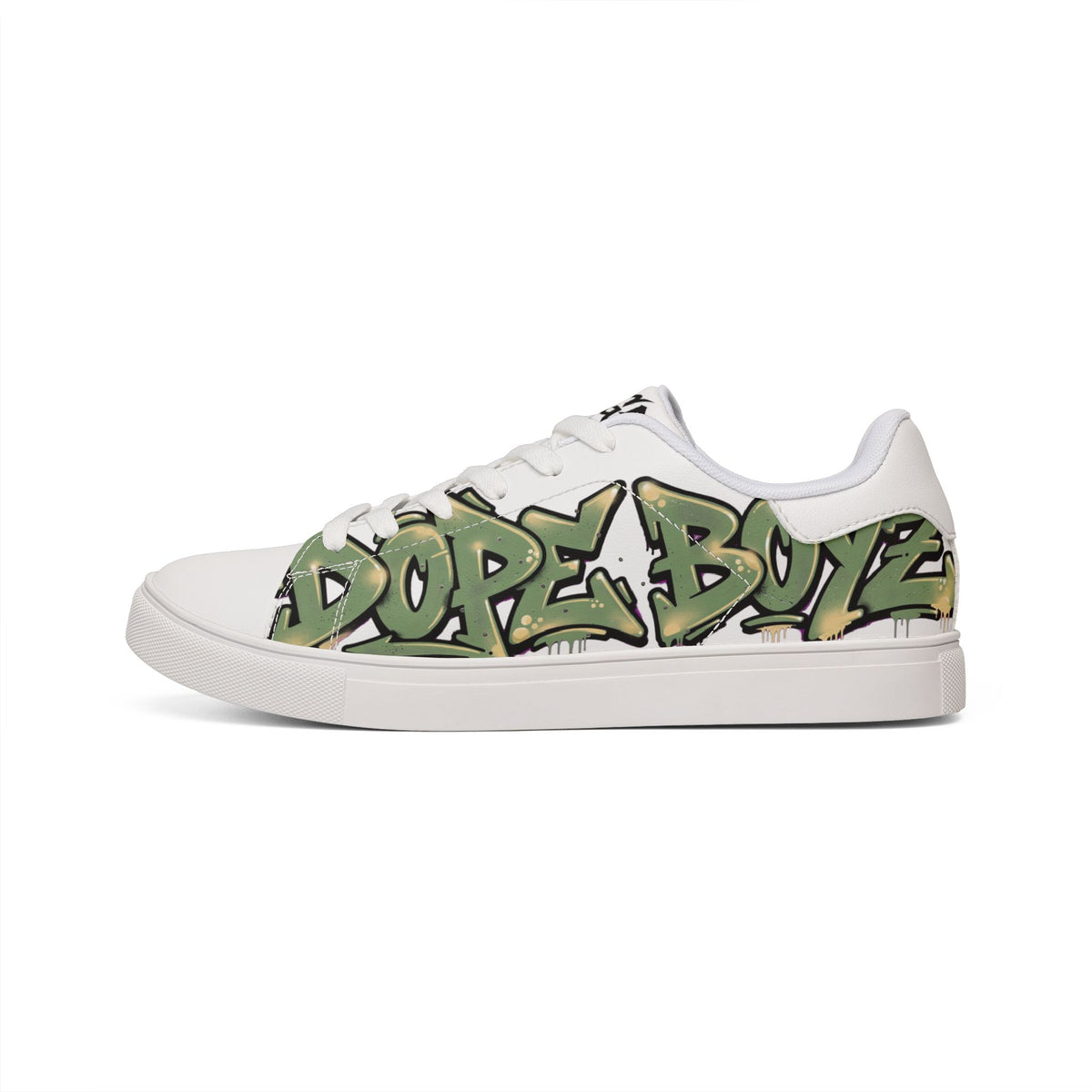 Dope Boyz Graffiti Leather Sneakers