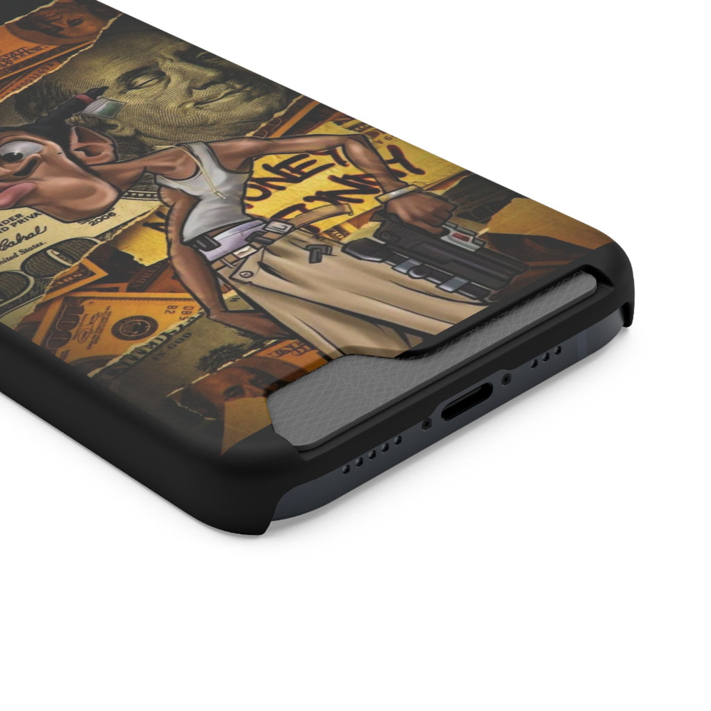 Money Hustle Card Holder Phone Case — Urban Graffiti Wallet iPhone Case
