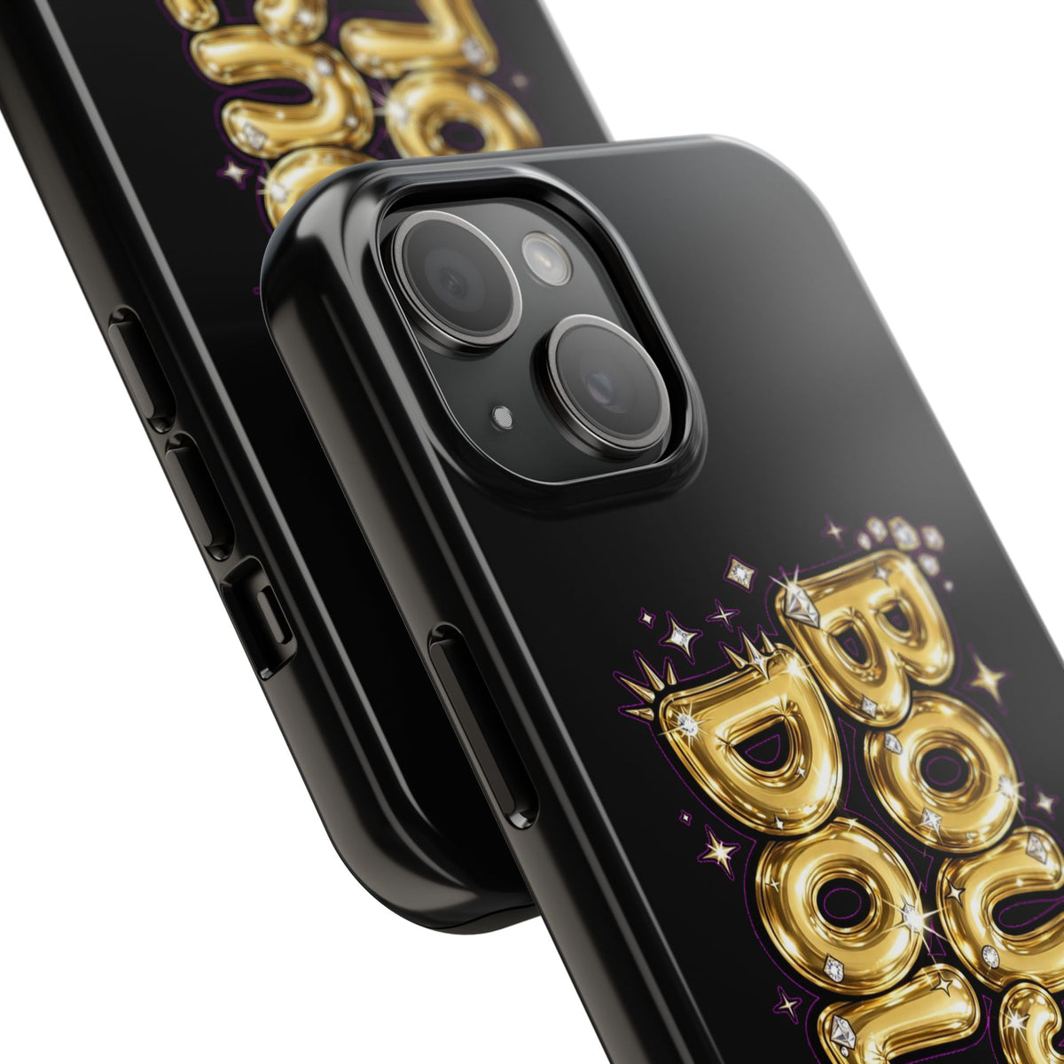 Tough Phone Case — "BOUTEE DOLLZ" Gold Balloon Letter Design