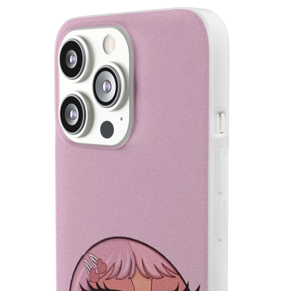 Pink Bubblegum Cartoon Phone Case – Cute Girly Blowing Bubble Design