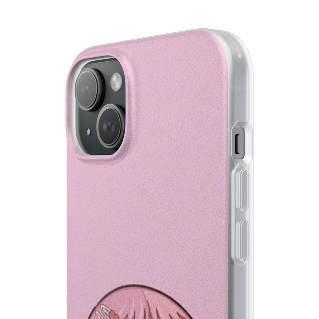 Pink Bubblegum Cartoon Phone Case – Cute Girly Blowing Bubble Design