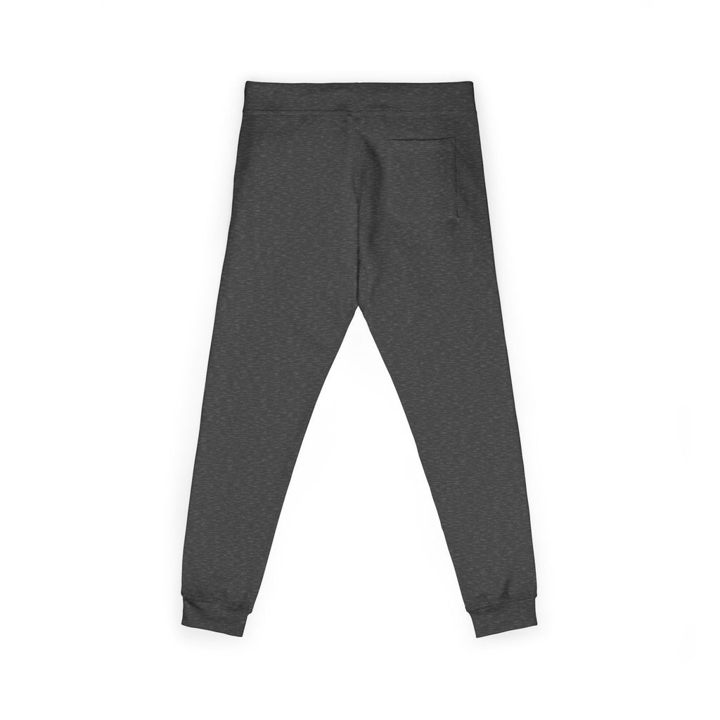 Embroidered Floral Camo Joggers — Cozy White Fleece Sweatpants