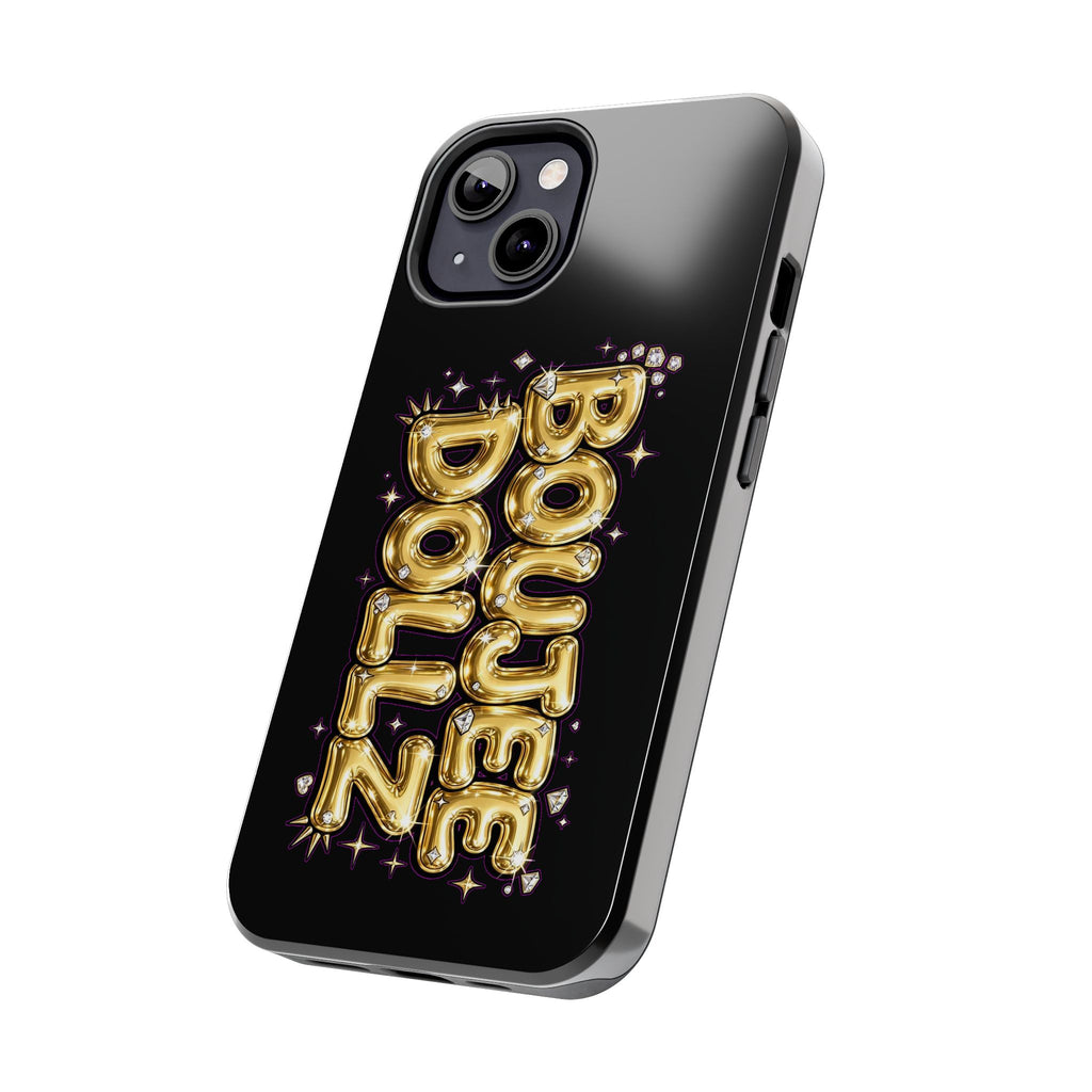 Tough Phone Case — "BOUTEE DOLLZ" Gold Balloon Letter Design