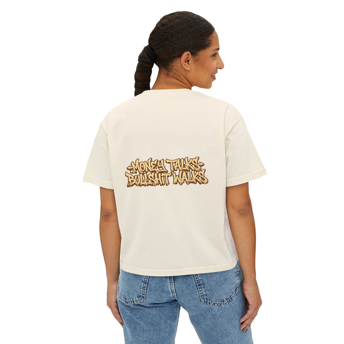 Bratz Graphic Boxy Tee – 'Different Girls Same Mission' Women's Cropped T‑Shirt