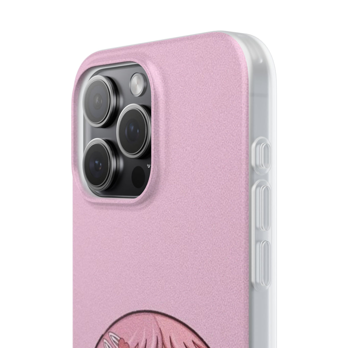 Pink Bubblegum Cartoon Phone Case – Cute Girly Blowing Bubble Design