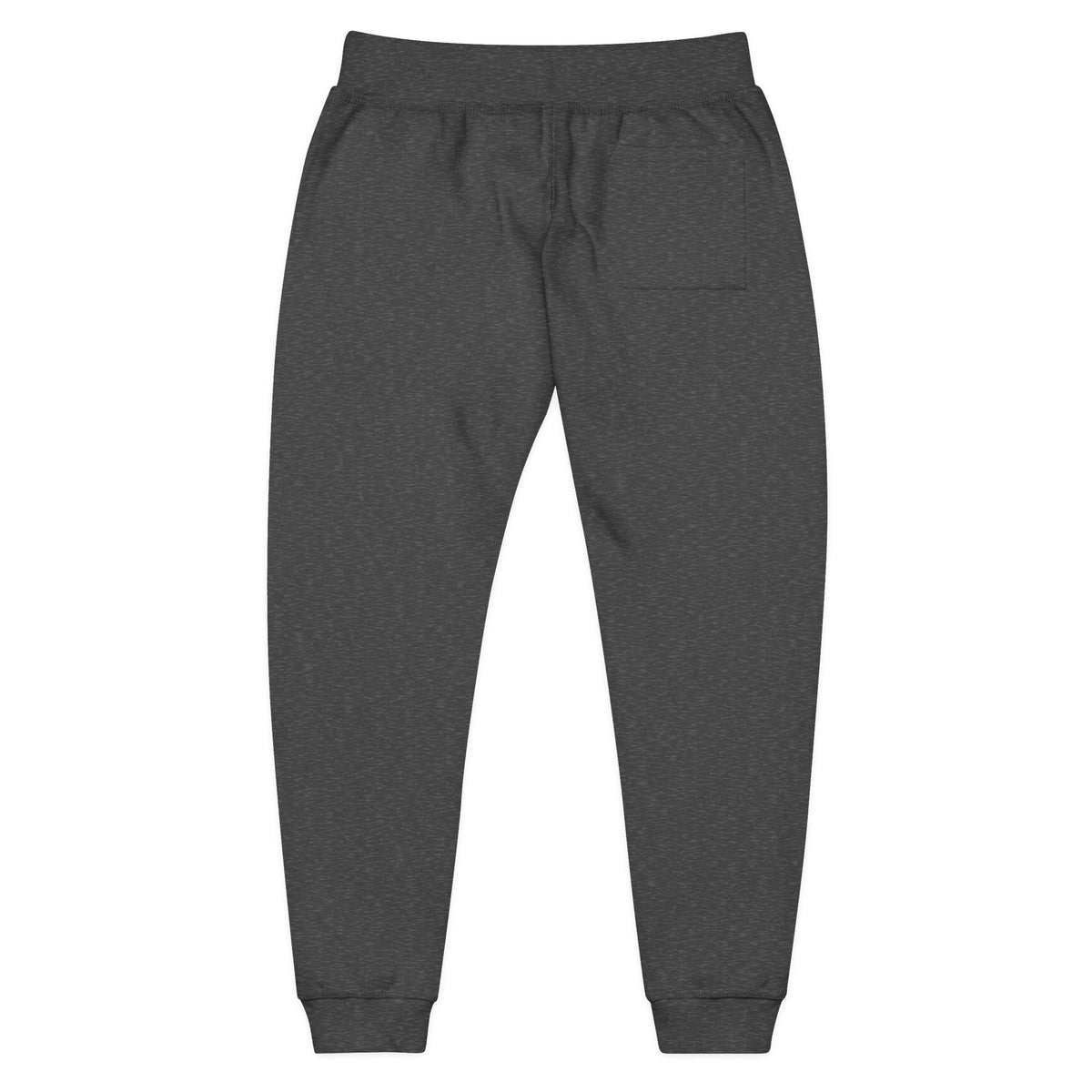 Embroidered Floral Camo Joggers — Cozy White Fleece Sweatpants