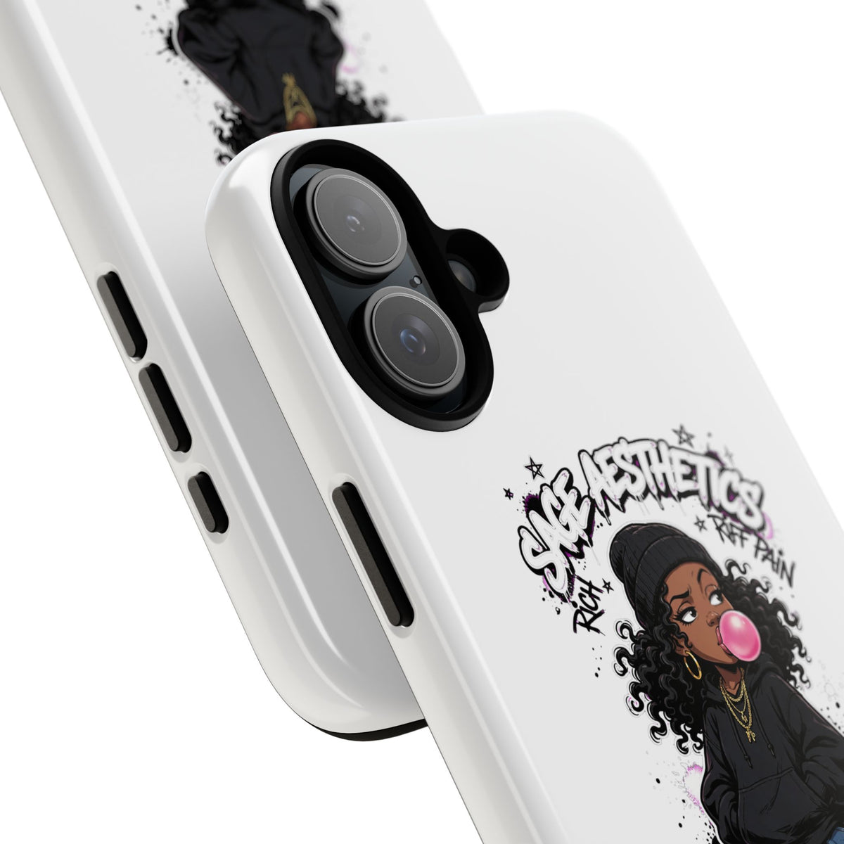 Phone Case — 'She Aesthetics, Rich Off Pain' Graphic Protective Cover