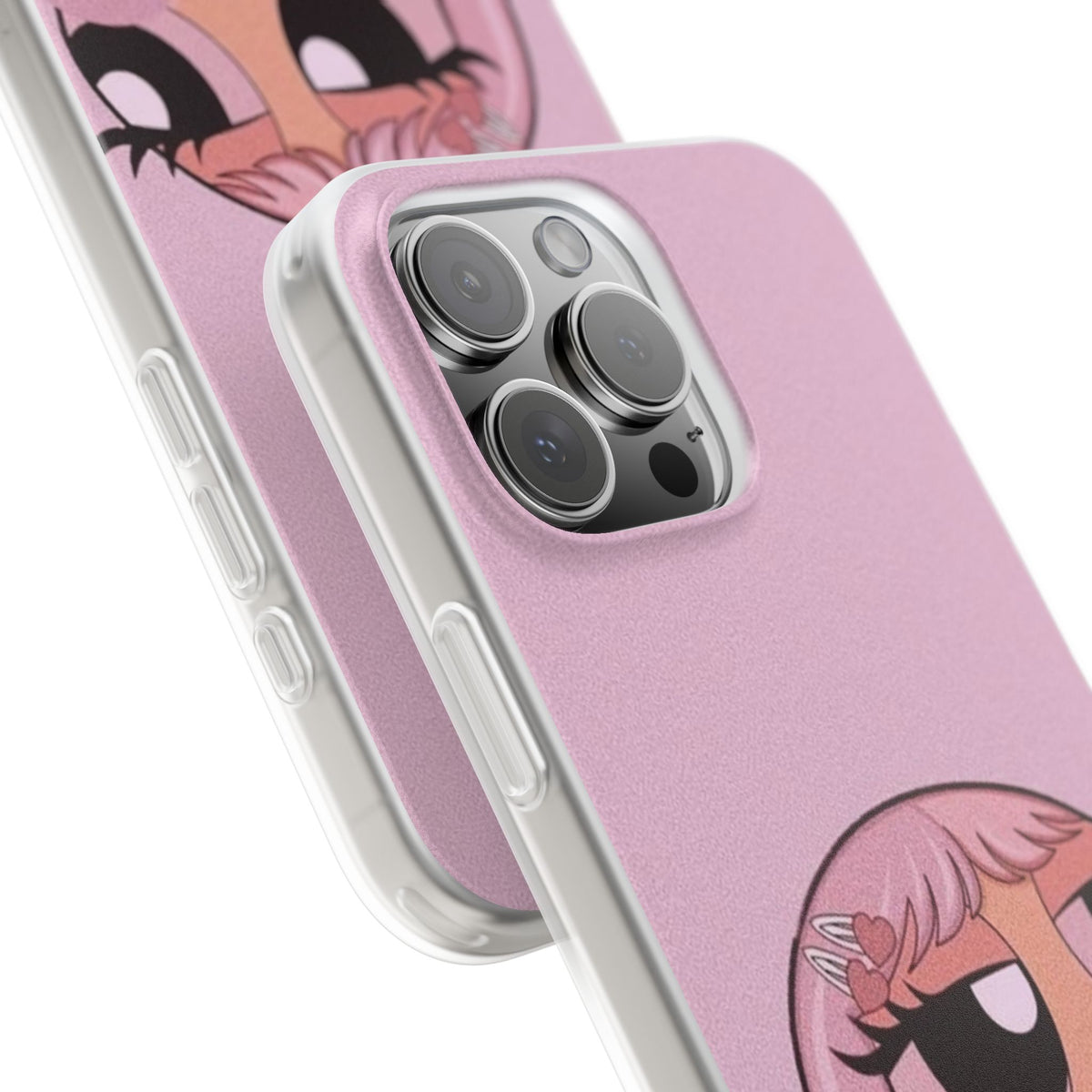 Pink Bubblegum Cartoon Phone Case – Cute Girly Blowing Bubble Design