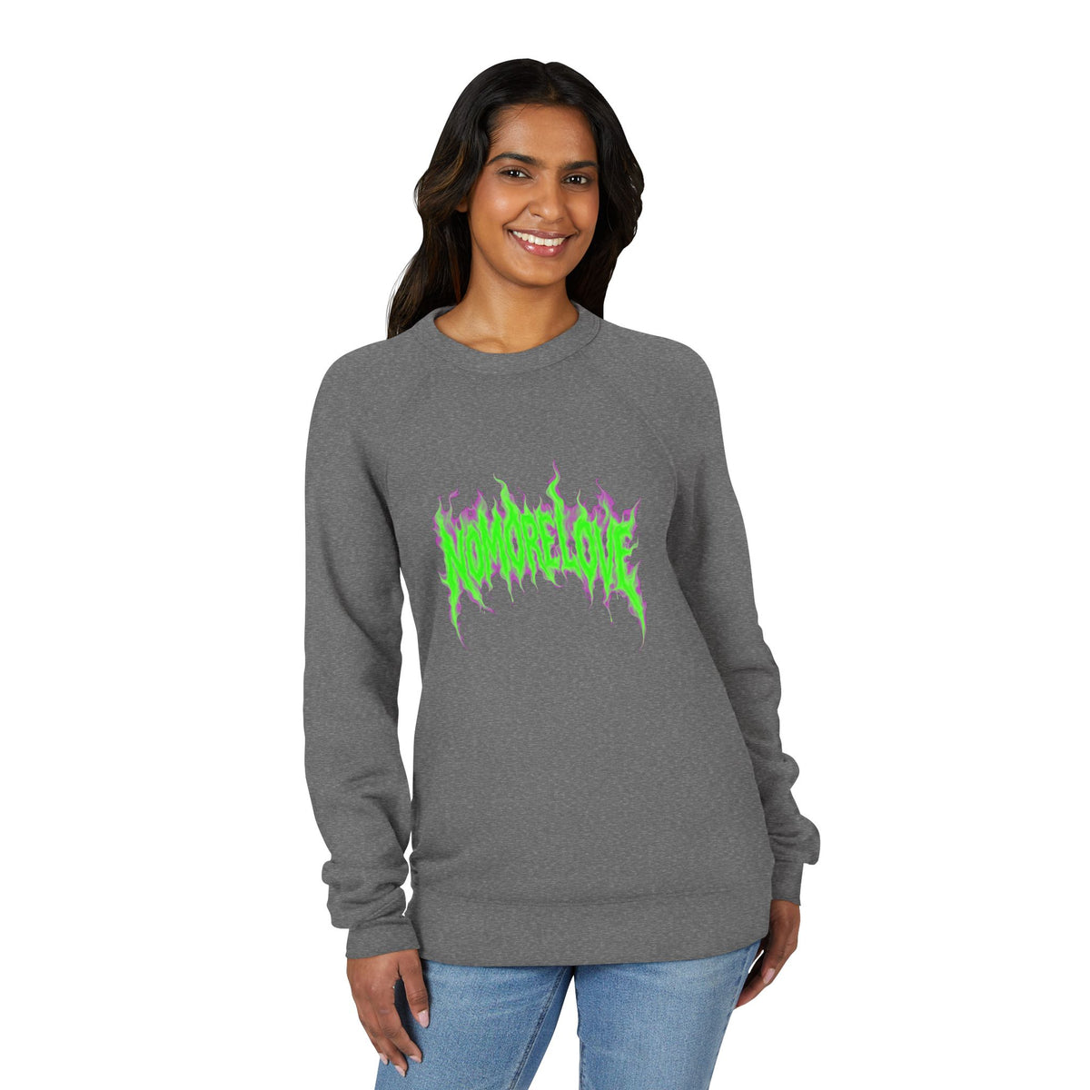Ghostly Green Flame Sweatshirt — Horror Graphic Crewneck