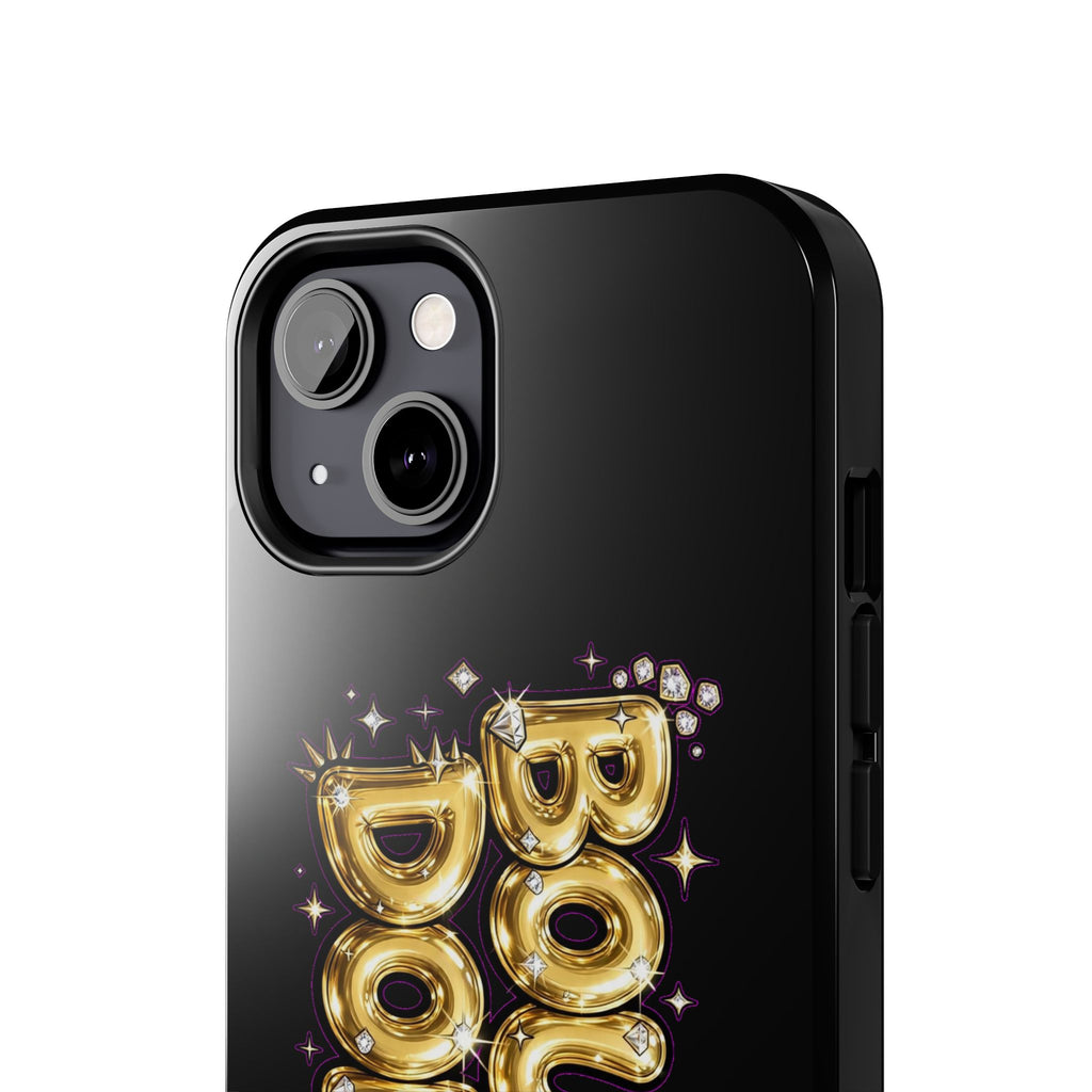 Tough Phone Case — "BOUTEE DOLLZ" Gold Balloon Letter Design