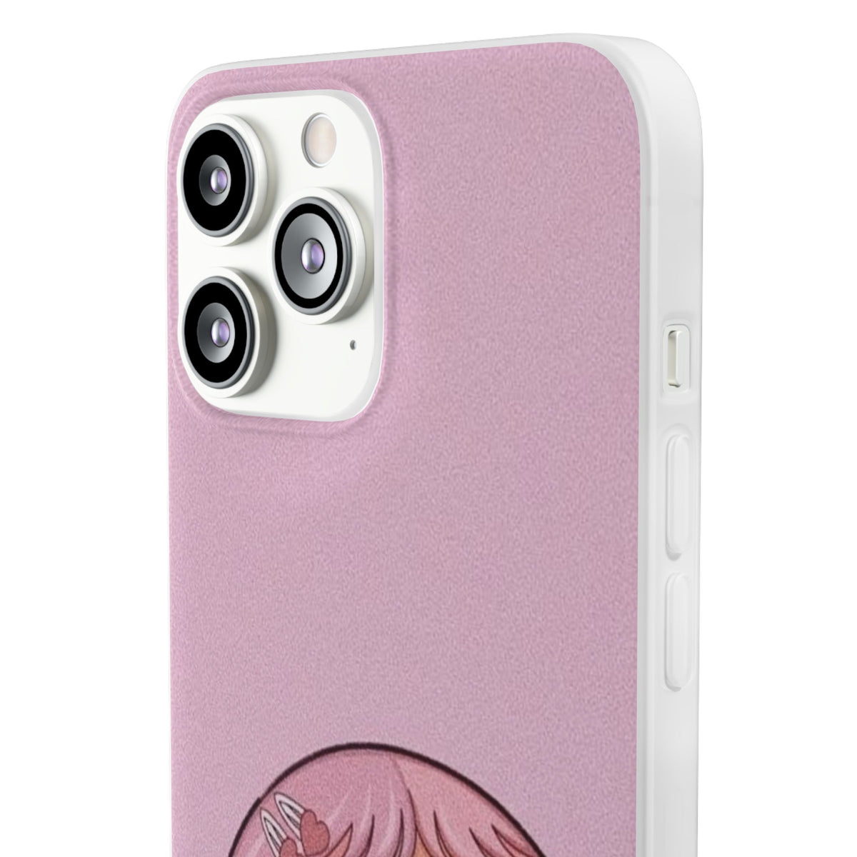 Pink Bubblegum Cartoon Phone Case – Cute Girly Blowing Bubble Design