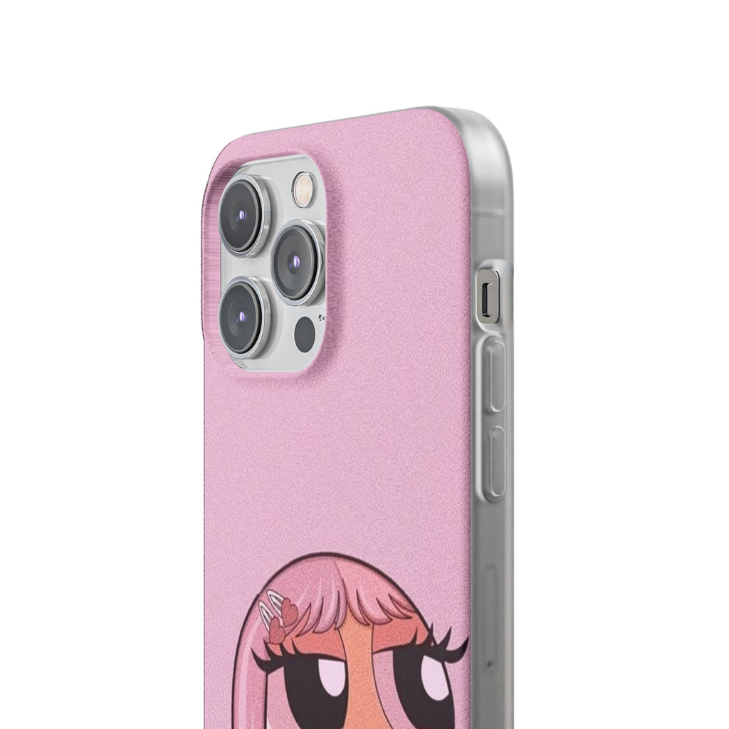 Pink Bubblegum Cartoon Phone Case – Cute Girly Blowing Bubble Design