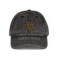 Vintage Embroidered Cap — "Rich Off Pain" Distressed Baseball Hat