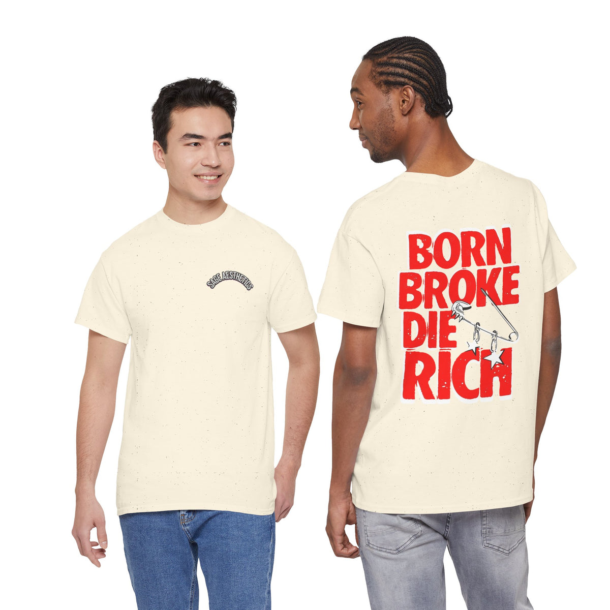 Born Broke Die Rich Skate T-Shirt