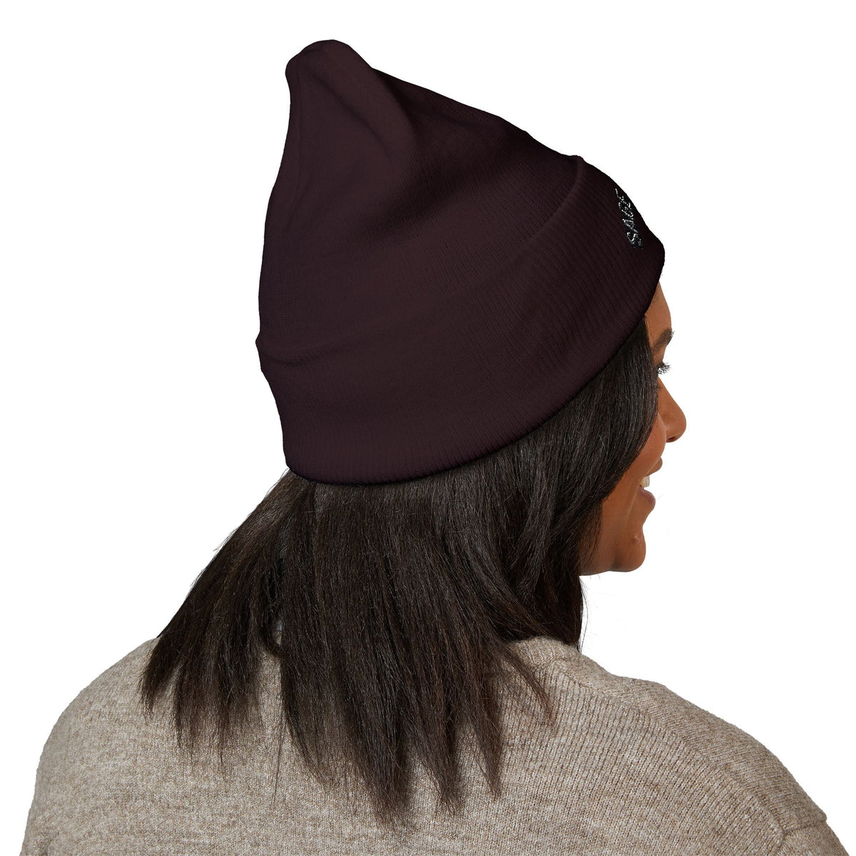 Classic Cuffed Beanie — Embroidered “SAGE AESTHETICS ” Arch