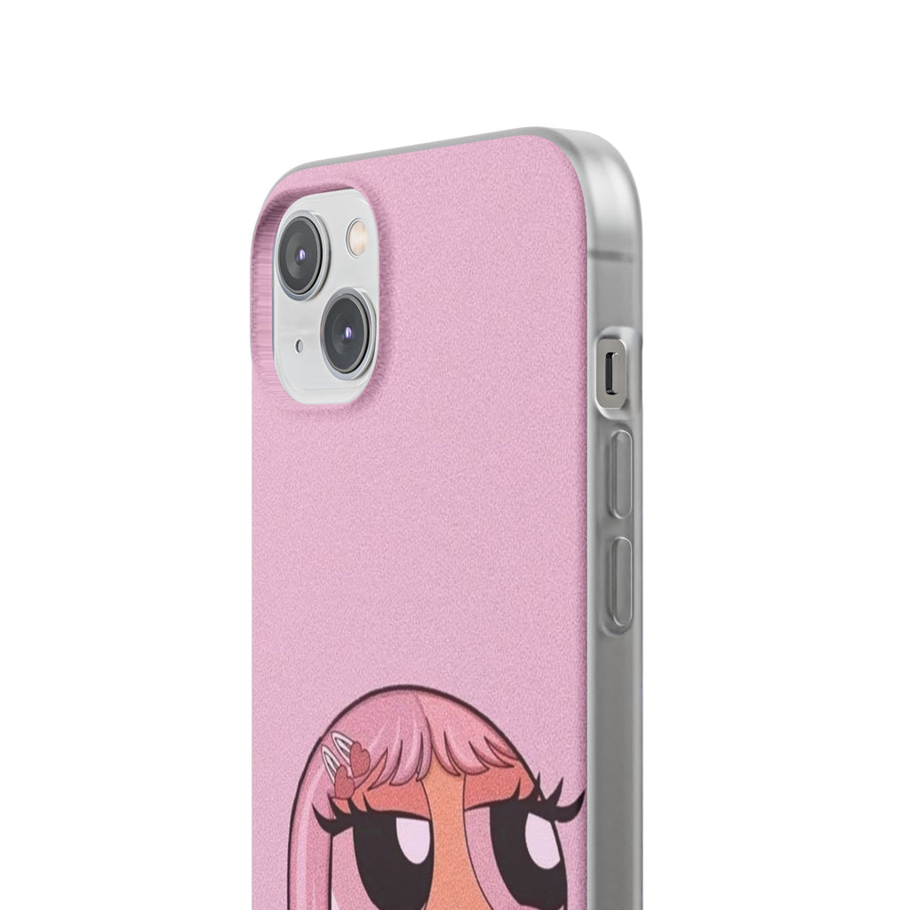 Pink Bubblegum Cartoon Phone Case – Cute Girly Blowing Bubble Design