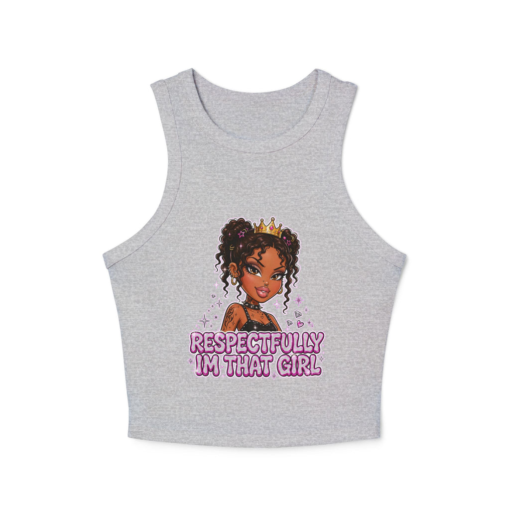 Boujee Dollz Purple Bubble Graphic Racer Tank