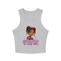 Boujee Dollz Purple Bubble Graphic Racer Tank