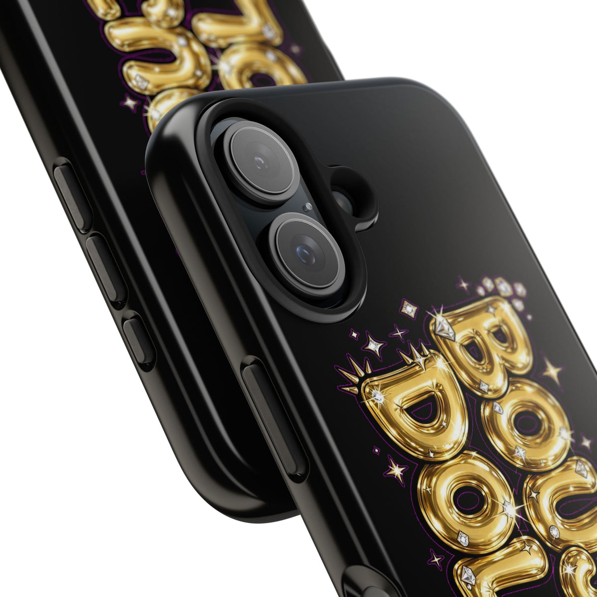 Tough Phone Case — "BOUTEE DOLLZ" Gold Balloon Letter Design