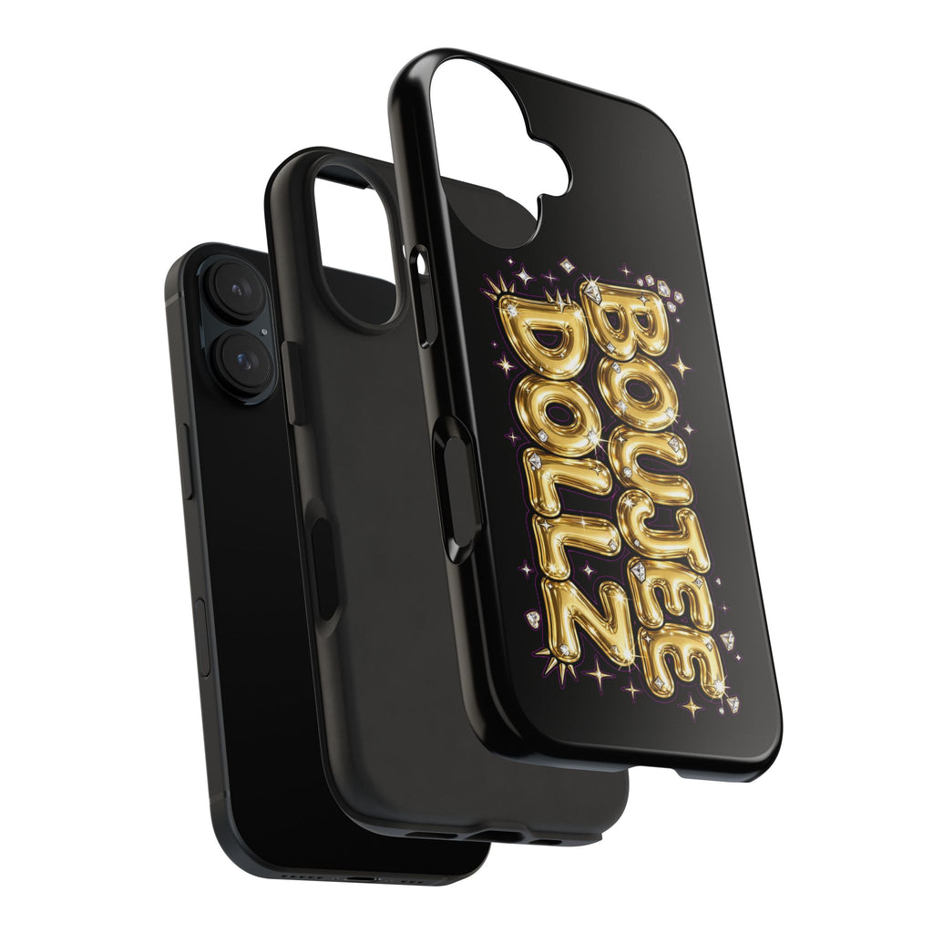 Tough Phone Case — "BOUTEE DOLLZ" Gold Balloon Letter Design