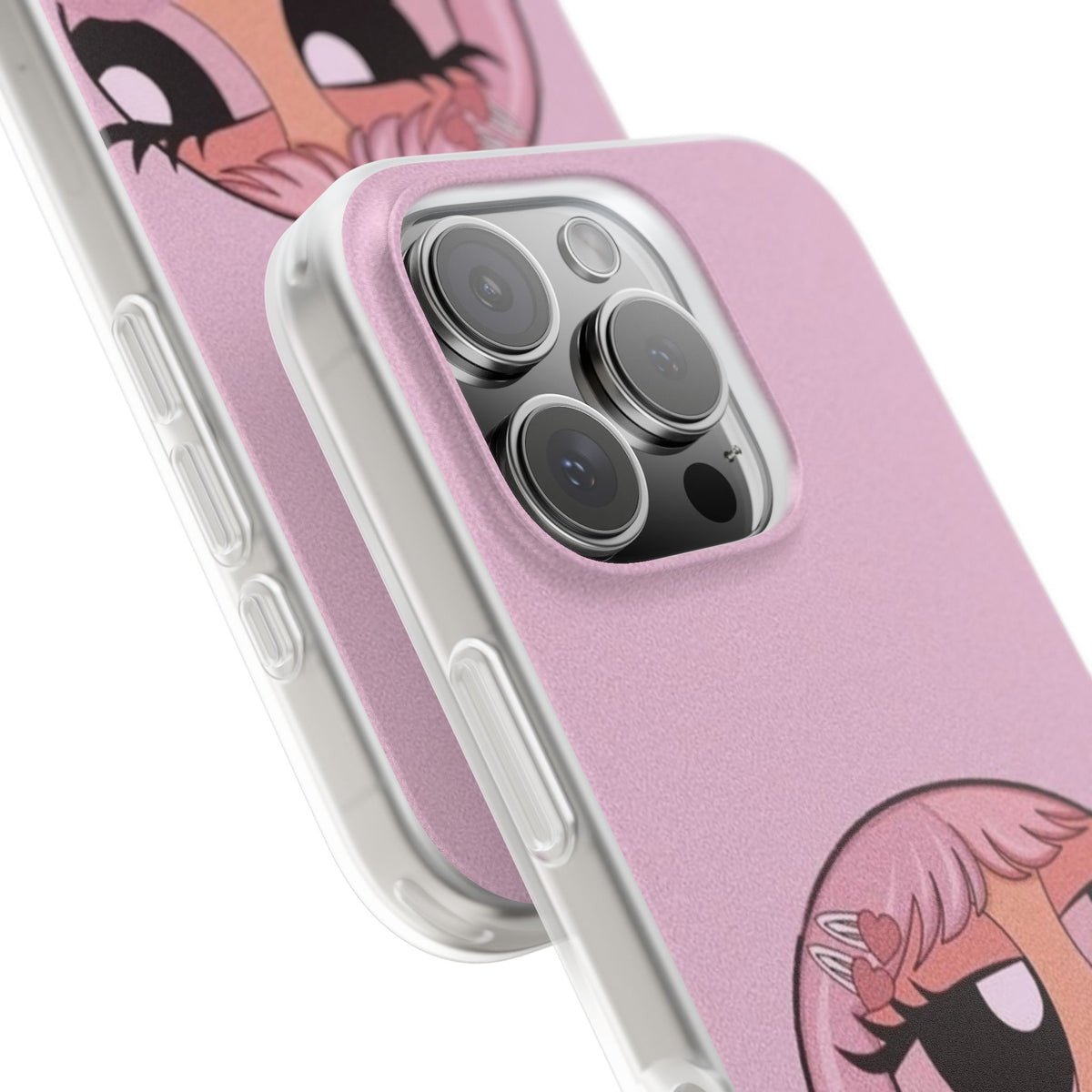 Pink Bubblegum Cartoon Phone Case – Cute Girly Blowing Bubble Design