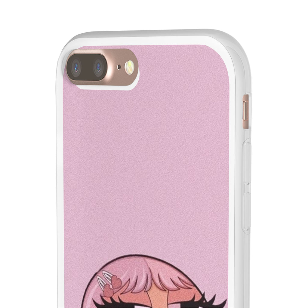 Pink Bubblegum Cartoon Phone Case – Cute Girly Blowing Bubble Design
