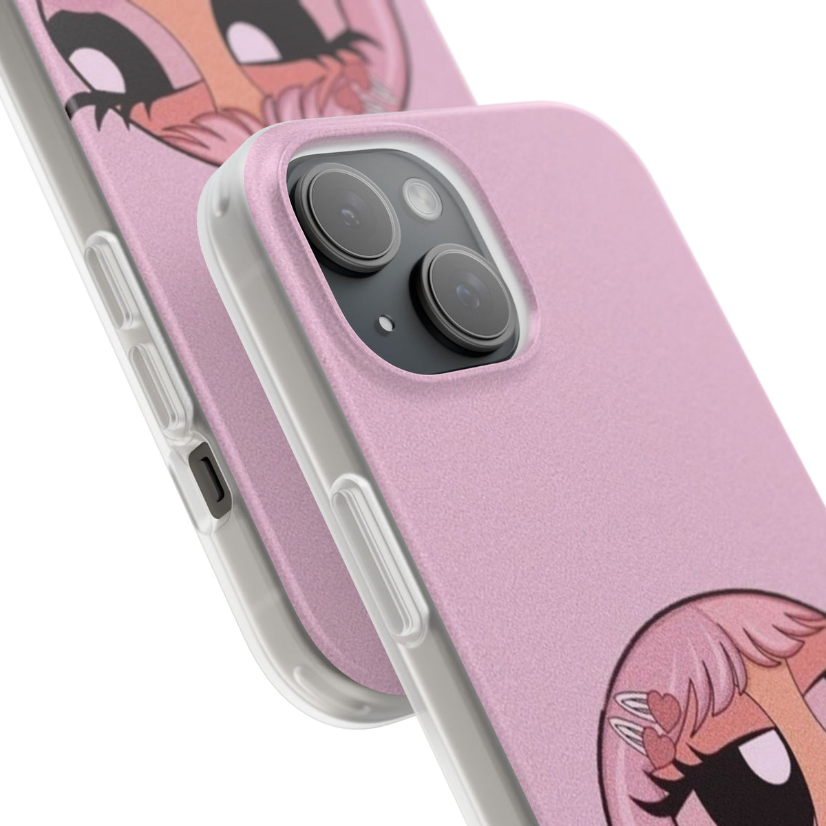 Pink Bubblegum Cartoon Phone Case – Cute Girly Blowing Bubble Design