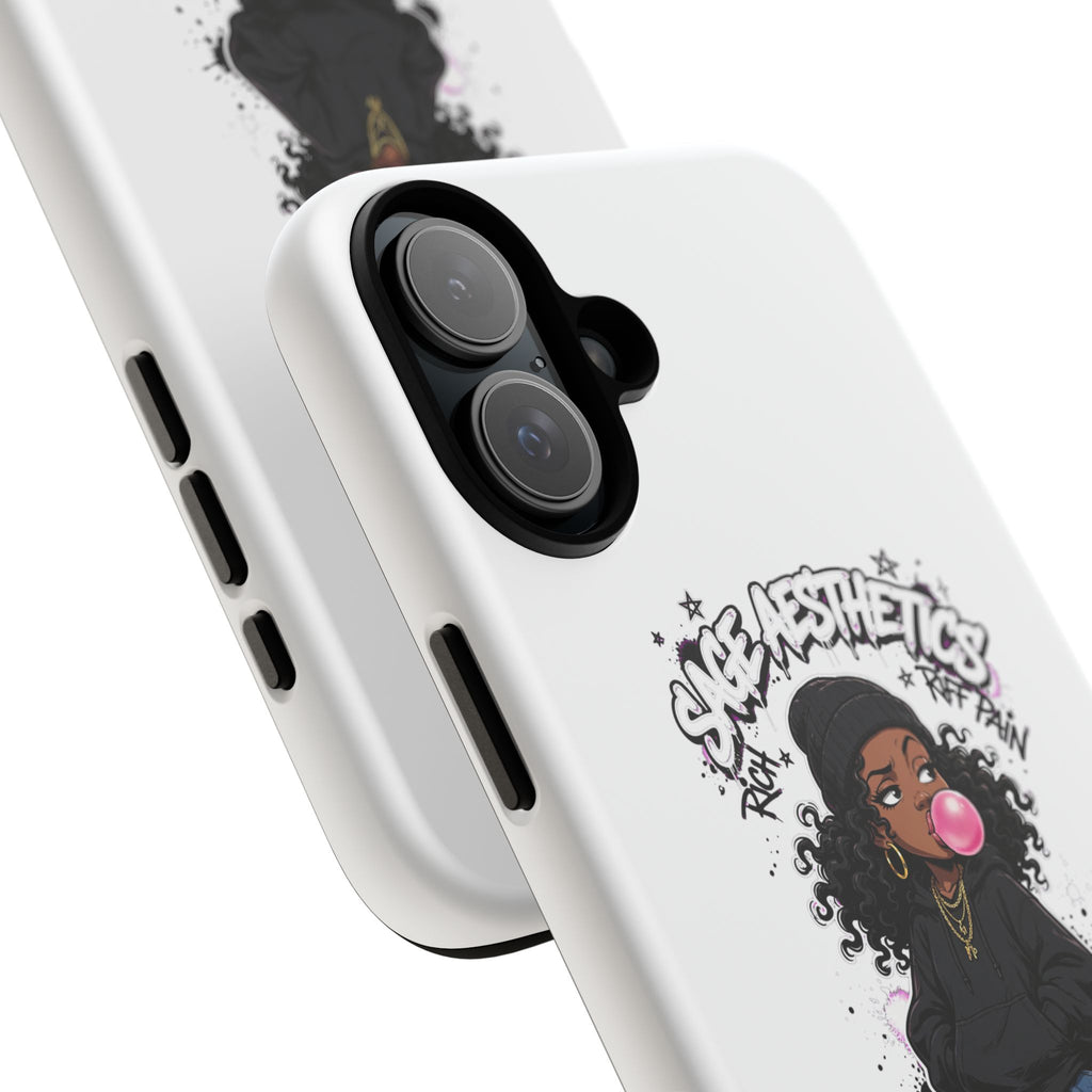 Phone Case — 'She Aesthetics, Rich Off Pain' Graphic Protective Cover