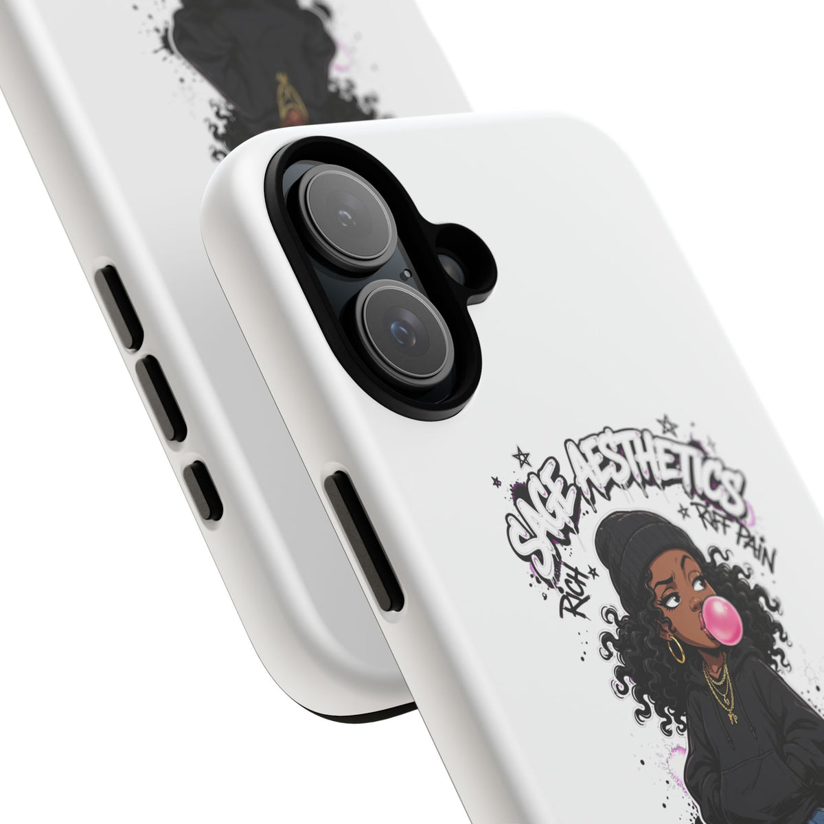 Phone Case — 'She Aesthetics, Rich Off Pain' Graphic Protective Cover