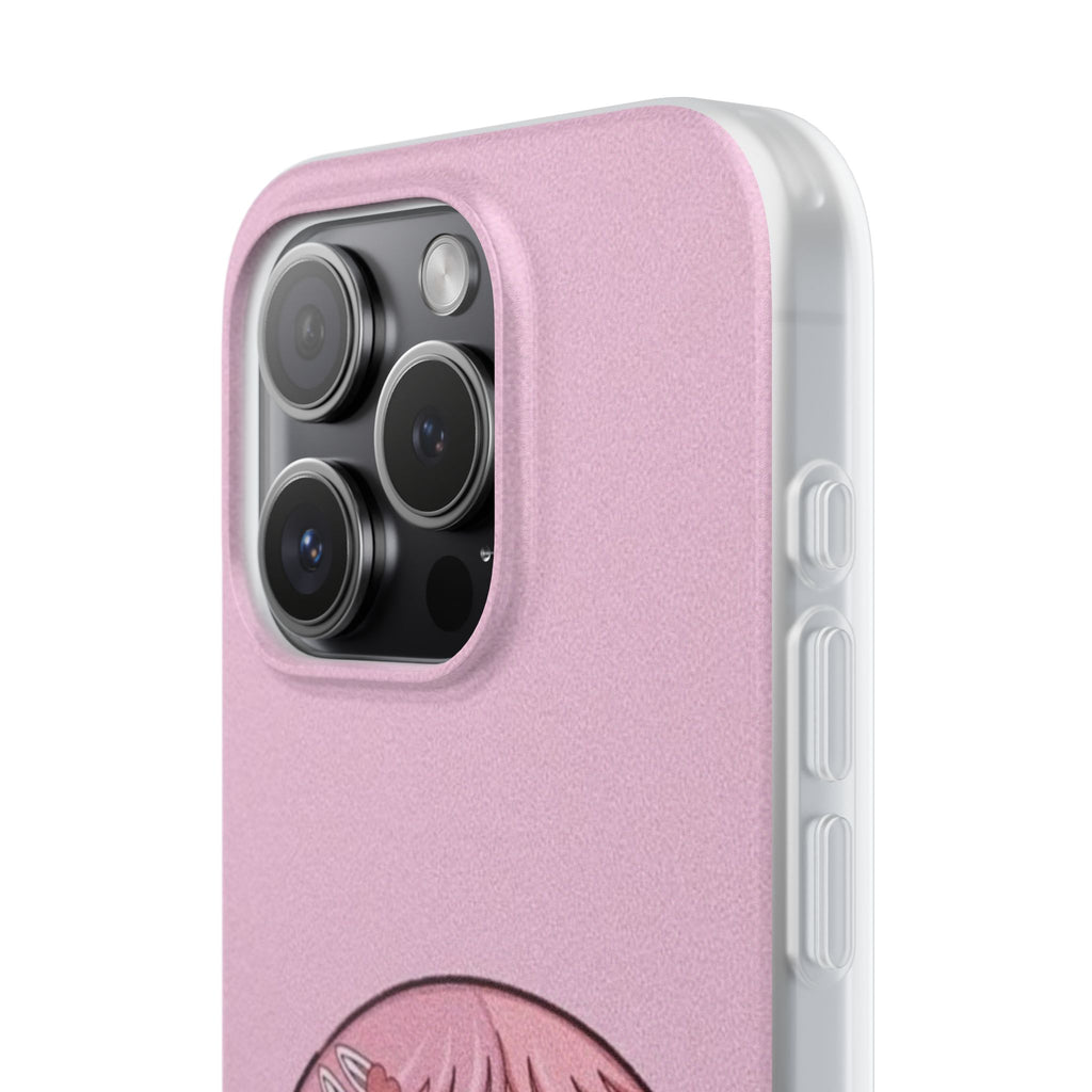 Pink Bubblegum Cartoon Phone Case – Cute Girly Blowing Bubble Design