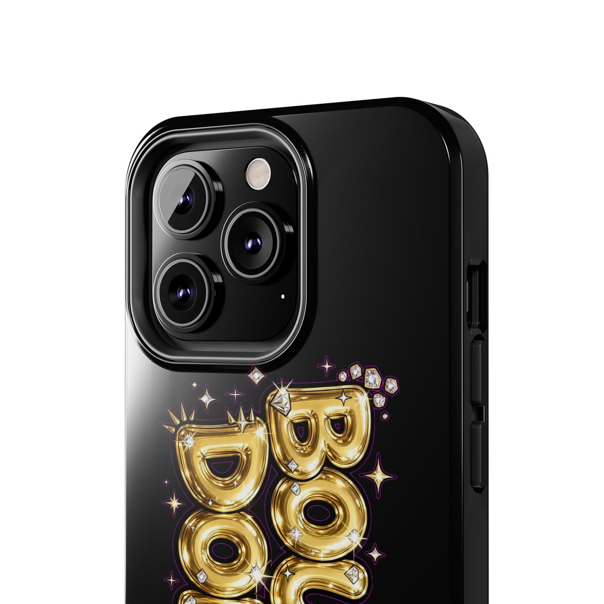 Tough Phone Case — "BOUTEE DOLLZ" Gold Balloon Letter Design