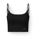 Luxe Brami: 'Dope Girlz' Black Strappy Crop Bra