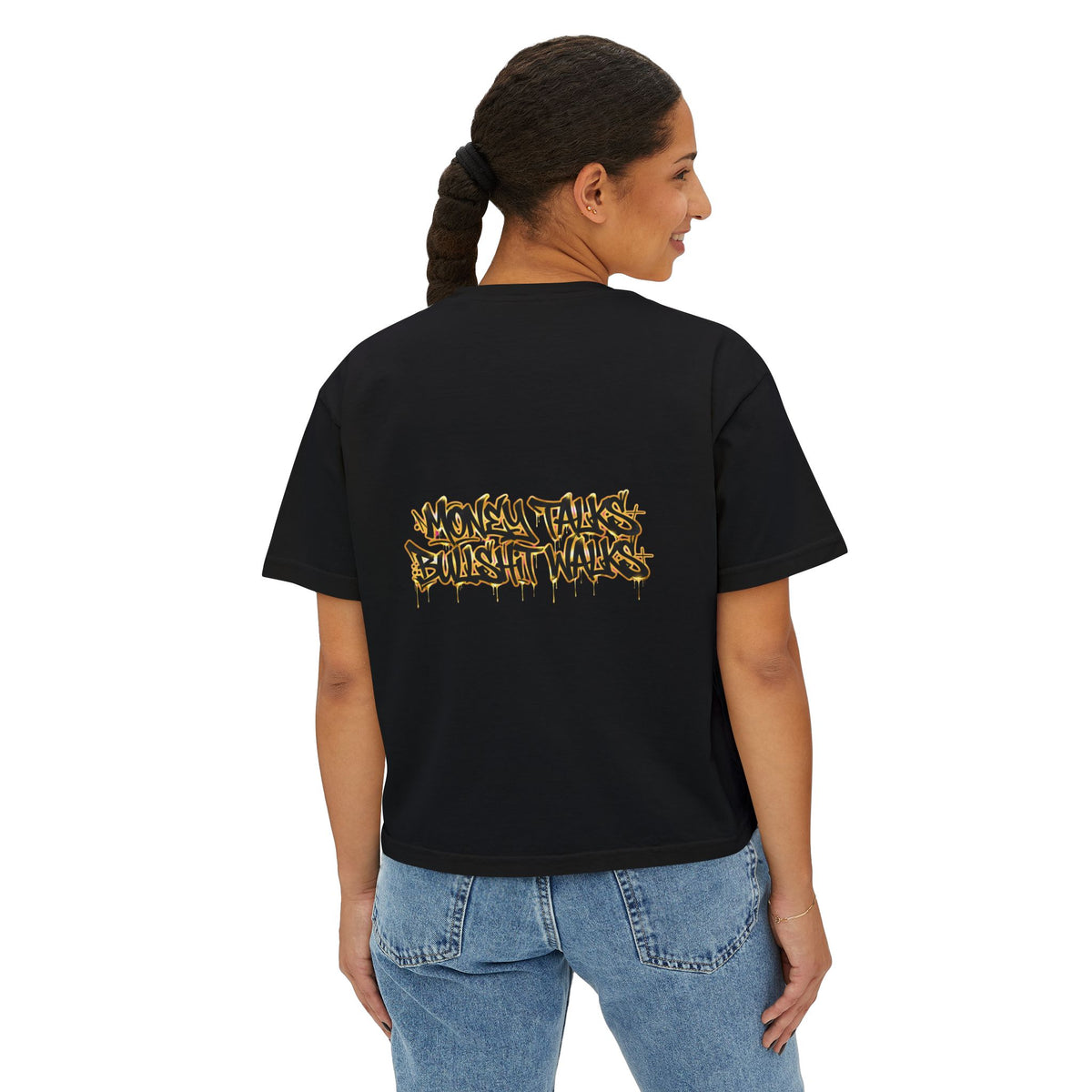 Bratz Graphic Boxy Tee – 'Different Girls Same Mission' Women's Cropped T‑Shirt