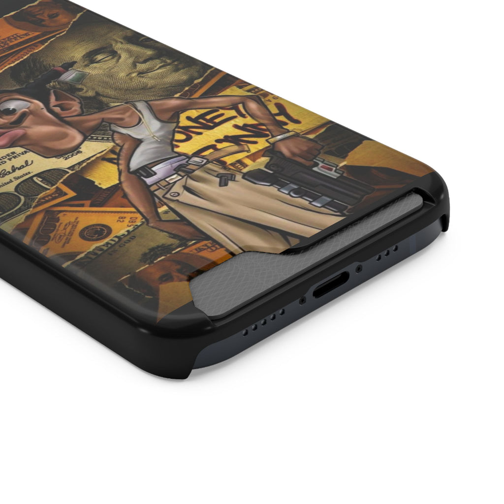 Money Hustle Card Holder Phone Case — Urban Graffiti Wallet iPhone Case