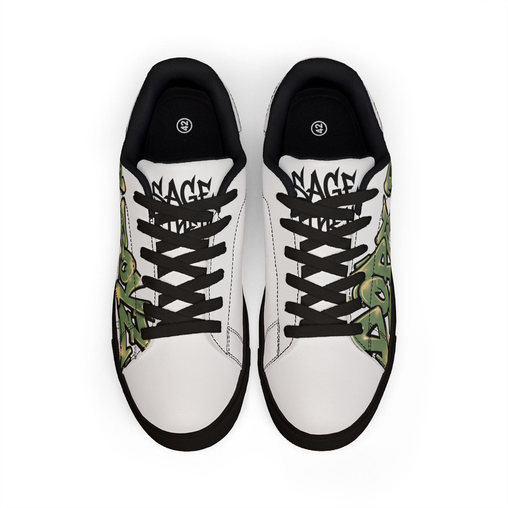 Dope Boyz Graffiti Leather Sneakers