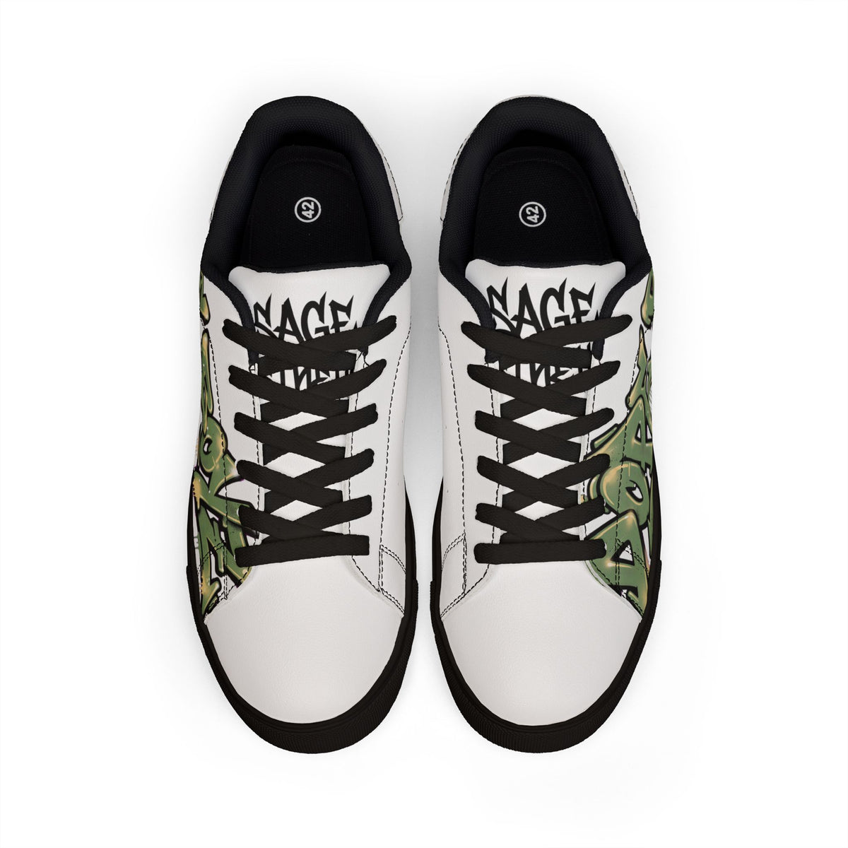 Dope Boyz Graffiti Leather Sneakers