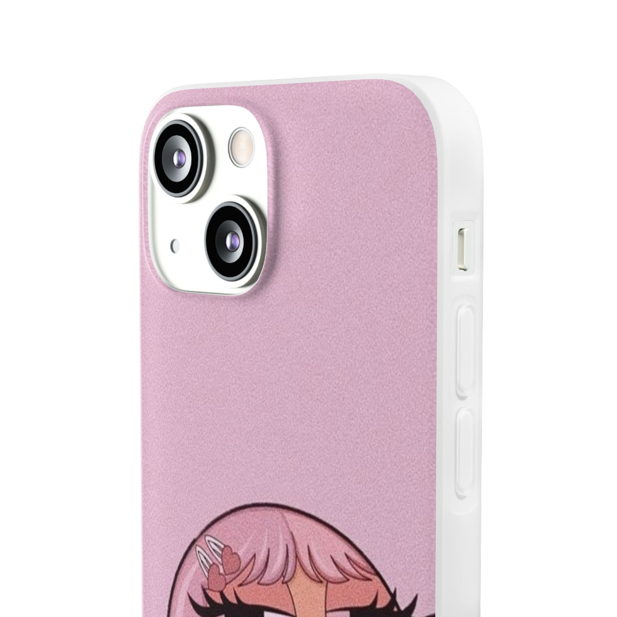 Pink Bubblegum Cartoon Phone Case – Cute Girly Blowing Bubble Design