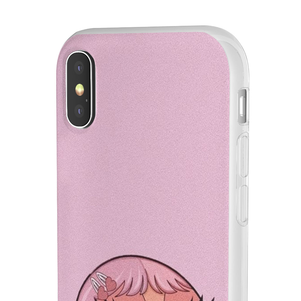 Pink Bubblegum Cartoon Phone Case – Cute Girly Blowing Bubble Design