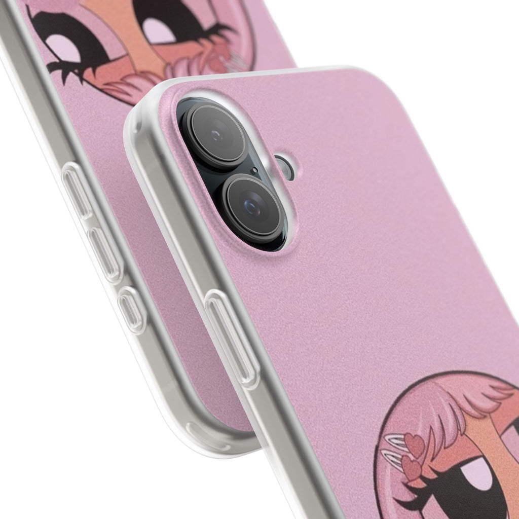Pink Bubblegum Cartoon Phone Case – Cute Girly Blowing Bubble Design