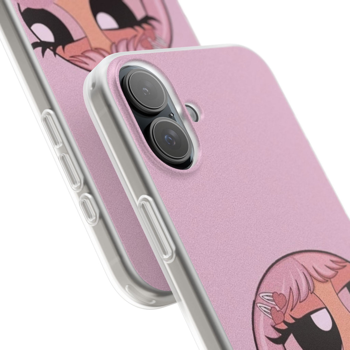 Pink Bubblegum Cartoon Phone Case – Cute Girly Blowing Bubble Design
