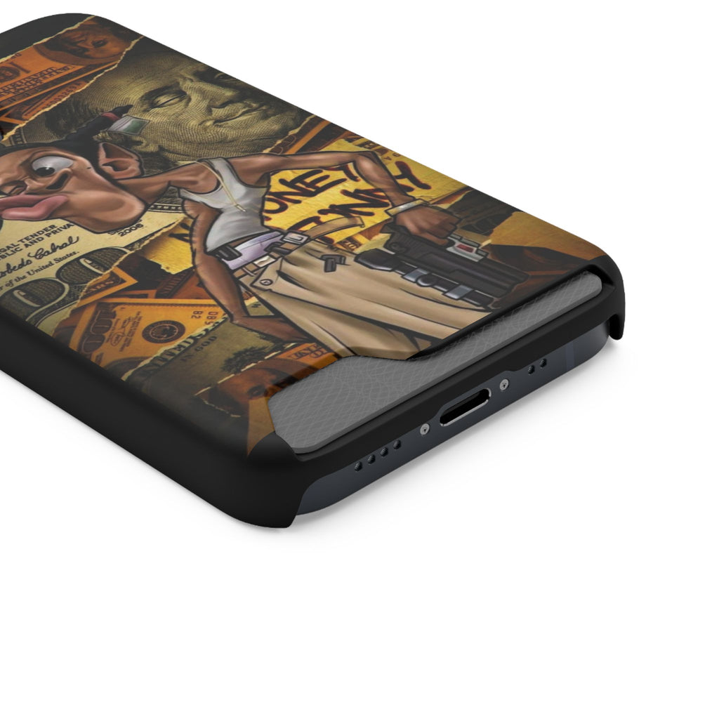 Money Hustle Card Holder Phone Case — Urban Graffiti Wallet iPhone Case