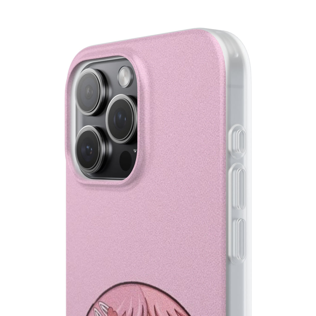Pink Bubblegum Cartoon Phone Case – Cute Girly Blowing Bubble Design