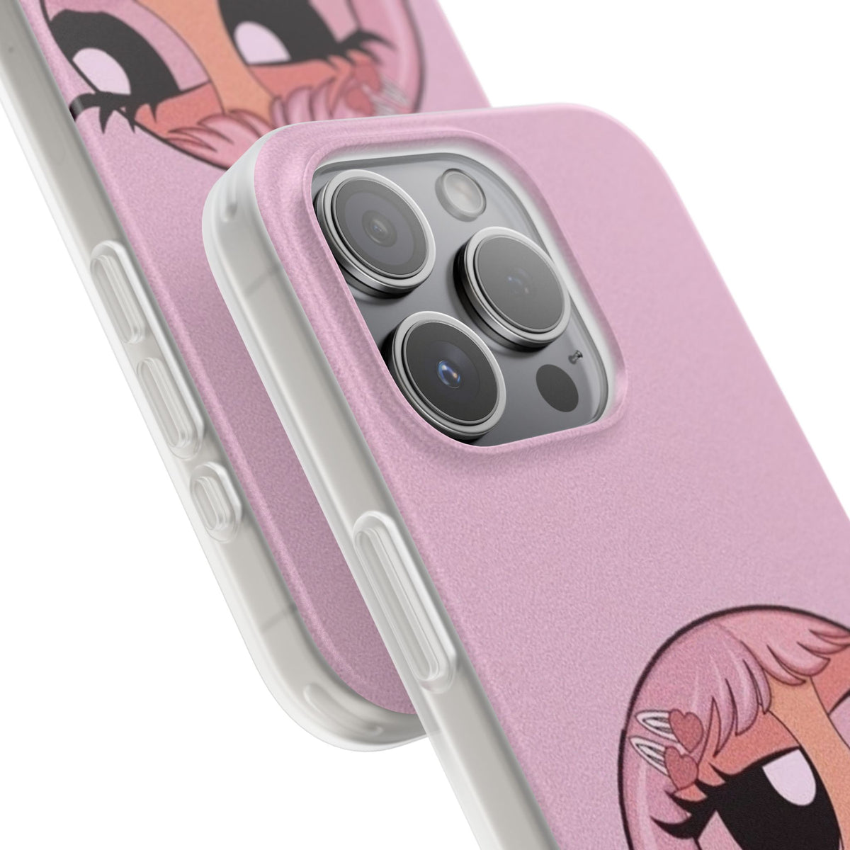 Pink Bubblegum Cartoon Phone Case – Cute Girly Blowing Bubble Design