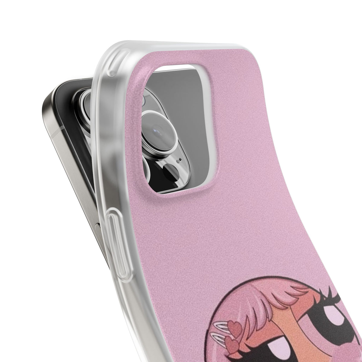Pink Bubblegum Cartoon Phone Case – Cute Girly Blowing Bubble Design