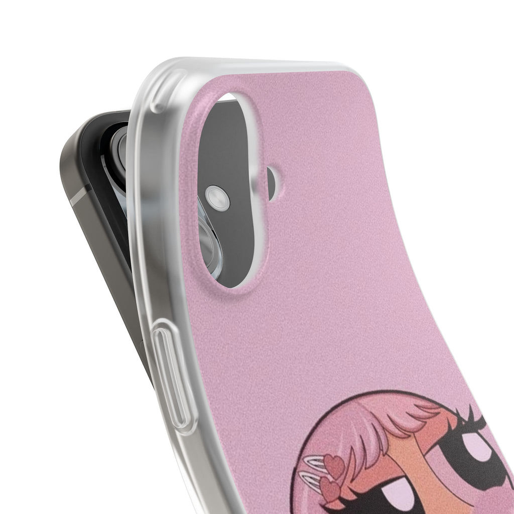 Pink Bubblegum Cartoon Phone Case – Cute Girly Blowing Bubble Design
