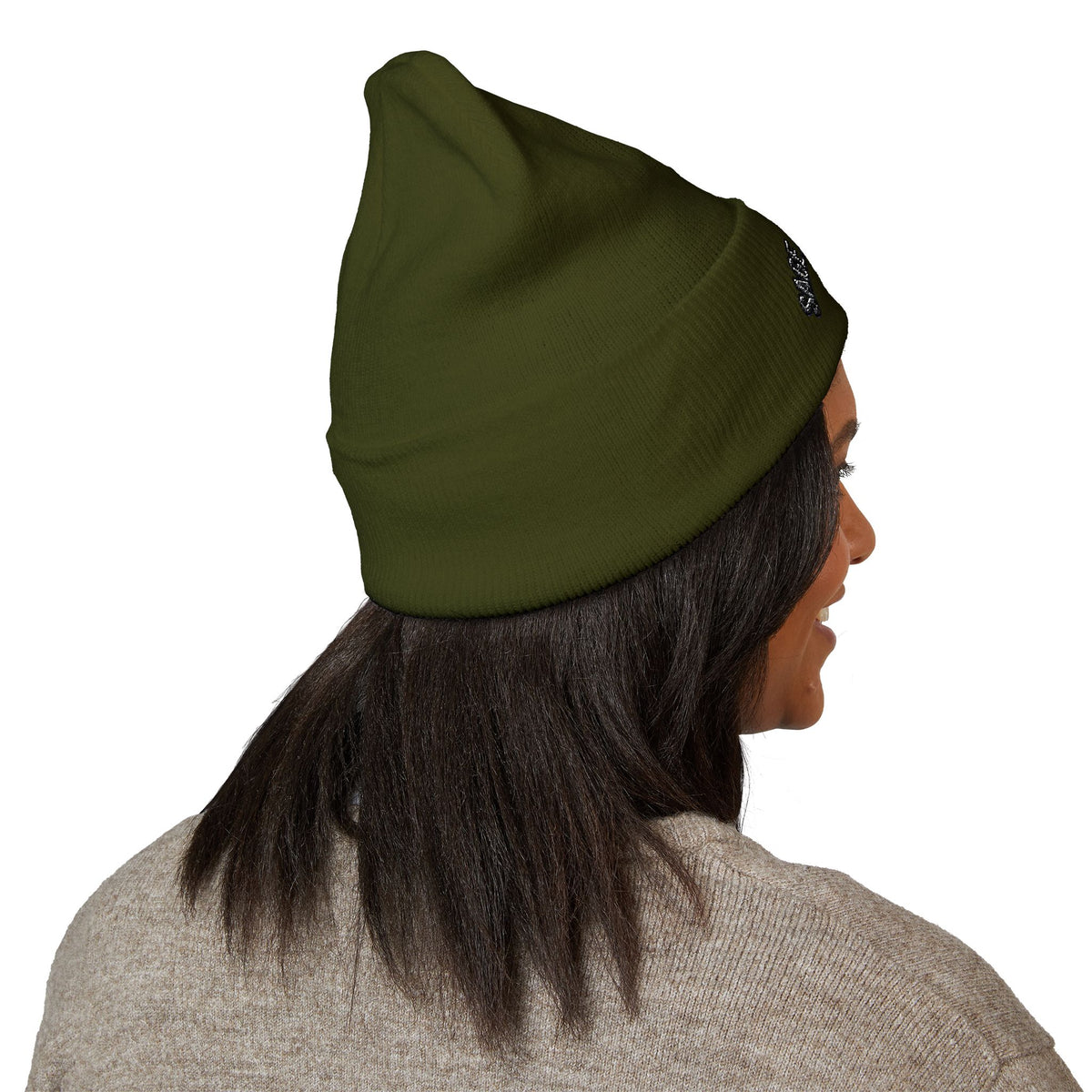 Classic Cuffed Beanie — Embroidered “SAGE AESTHETICS ” Arch