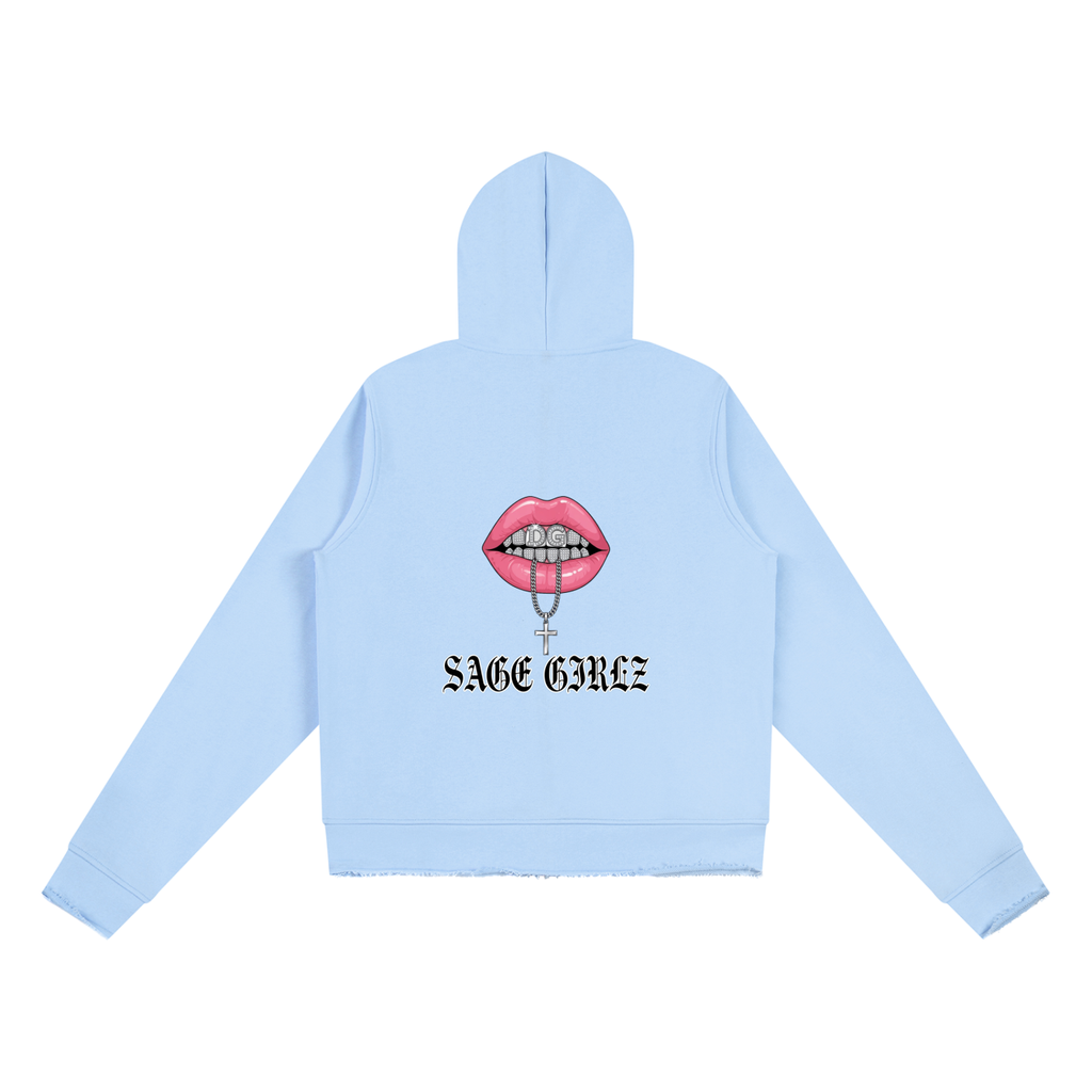 Women’s Raw Edge Full Zip Hoodie