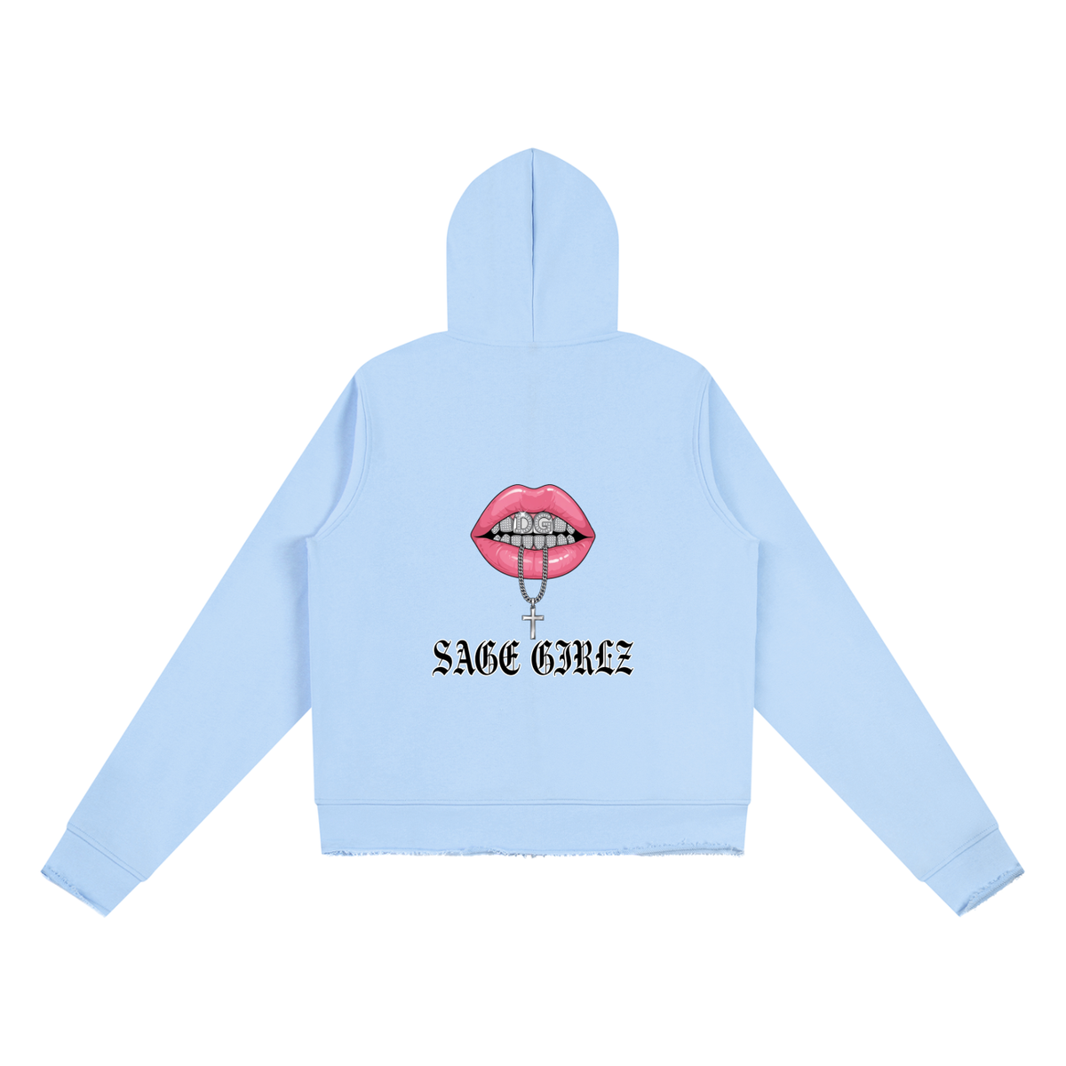 Women’s Raw Edge Full Zip Hoodie