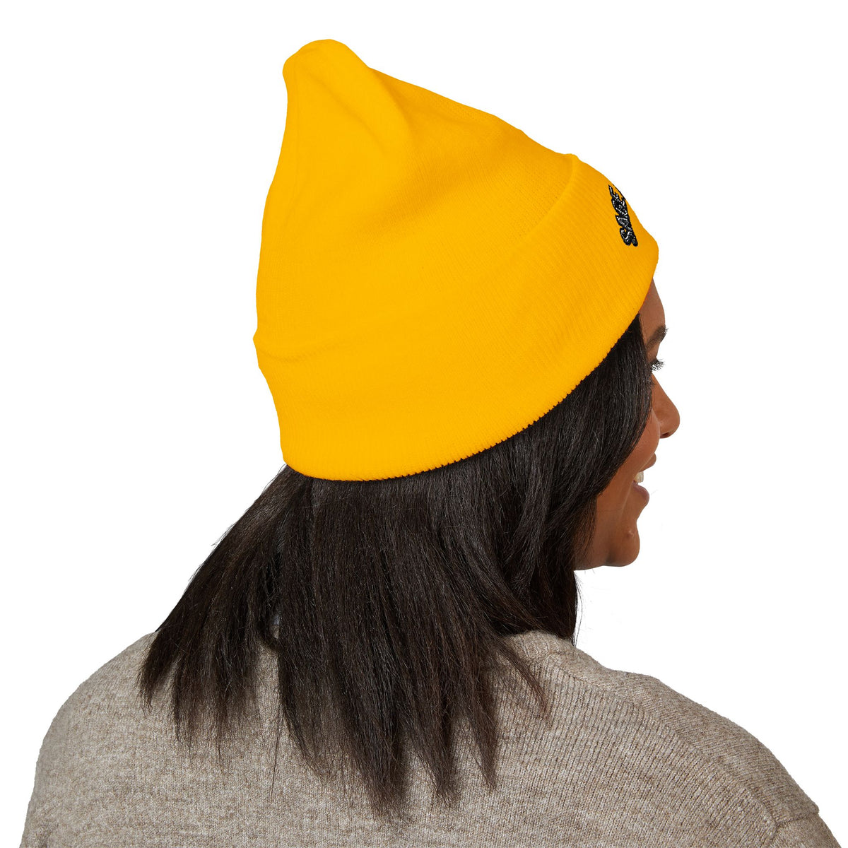 Classic Cuffed Beanie — Embroidered “SAGE AESTHETICS ” Arch